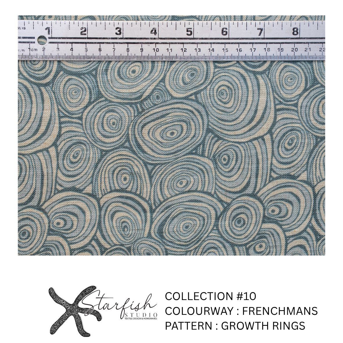 #10 Collection, Linen GROWTH RINGS - Meterage