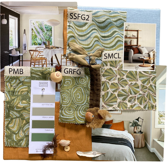 Linen Cushion Cover - Mangrove - Straddie Stripe