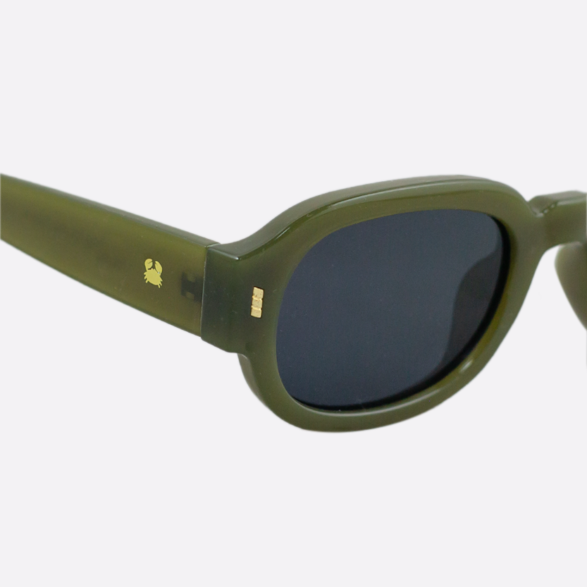 OCEANIDES POLARISED SUNGLASSES- MELIBEA CRYSTAL CLEAR GREEN