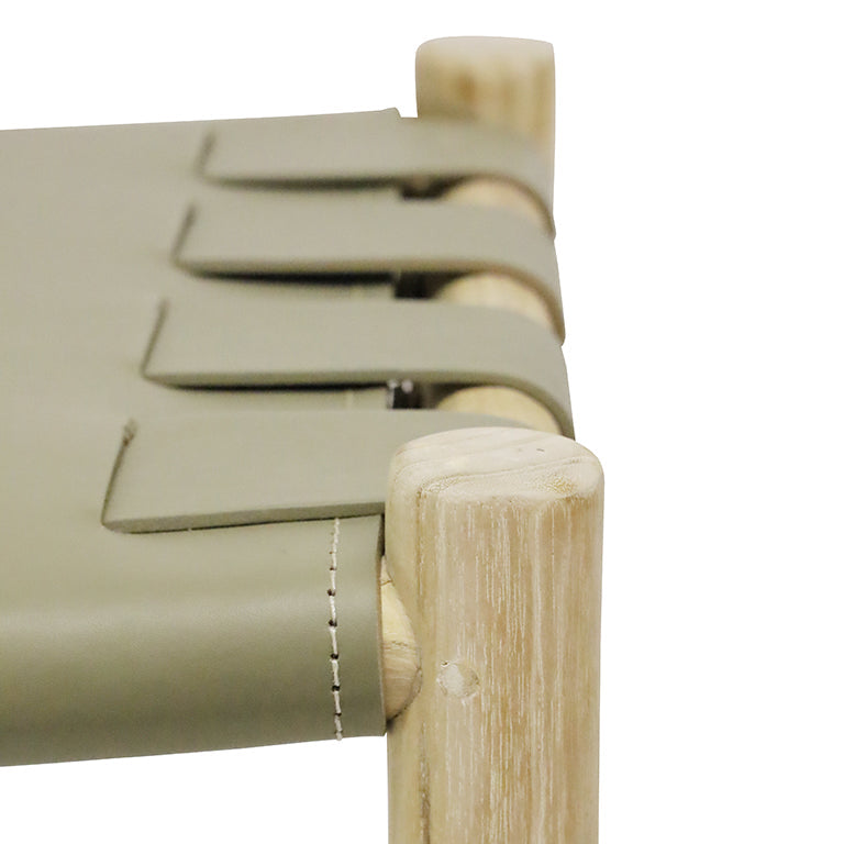 TEAK STOOL - Sage - 20% OFF