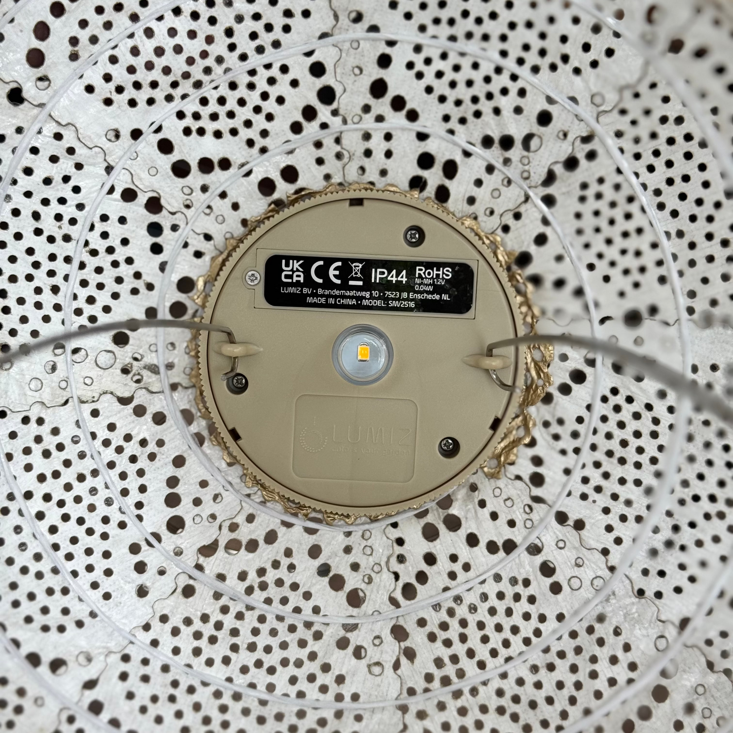 Solar Lumiz Lantern - Round Gold Bazaar