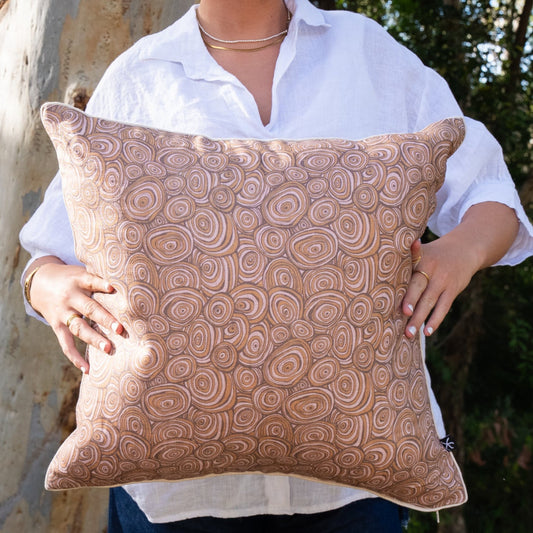 Linen Cushion Cover - Claytons - Growth Rings
