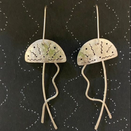 Jellyfish Earrings - Jane Sanbrook Jewellery