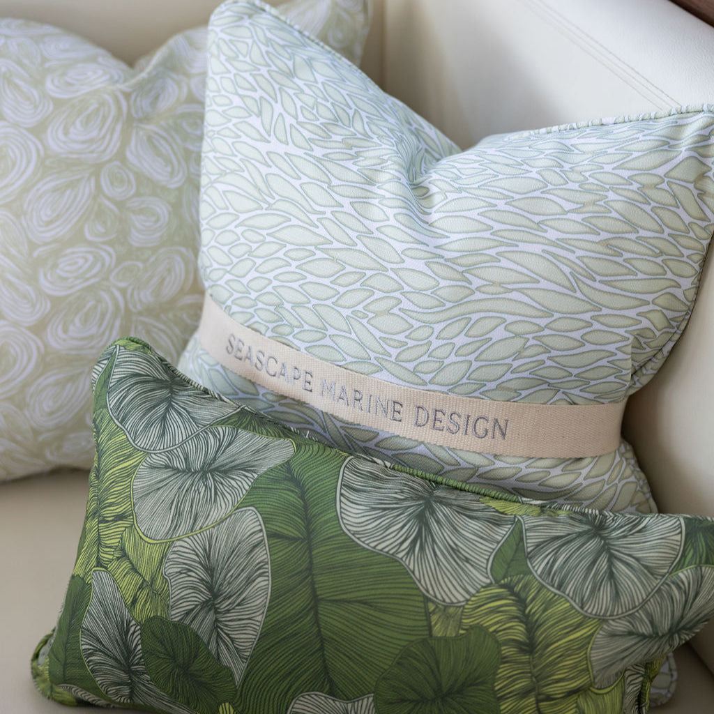 SEASCAPE MARINE CUSHION - FISH - PEARL