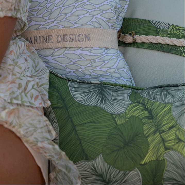 SEASCAPE MARINE CUSHION - CORAL - PALM