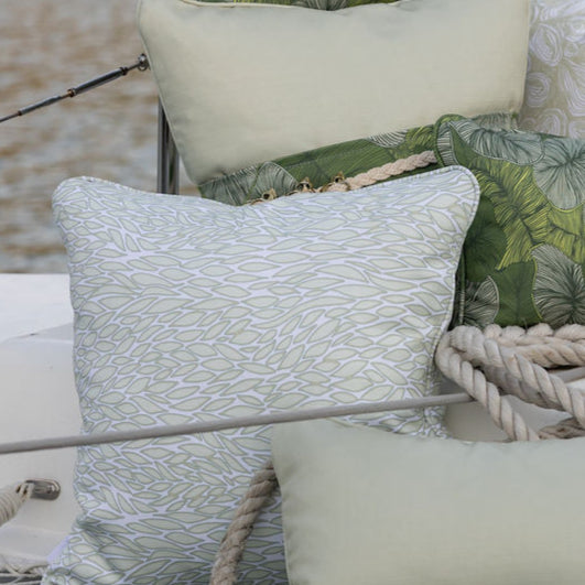 SEASCAPE MARINE CUSHION - FISH - PEARL
