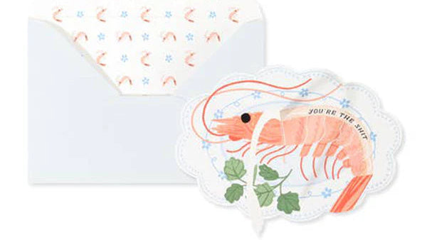 You're the Shit - Prawn Gift Card with peel away poo strip!