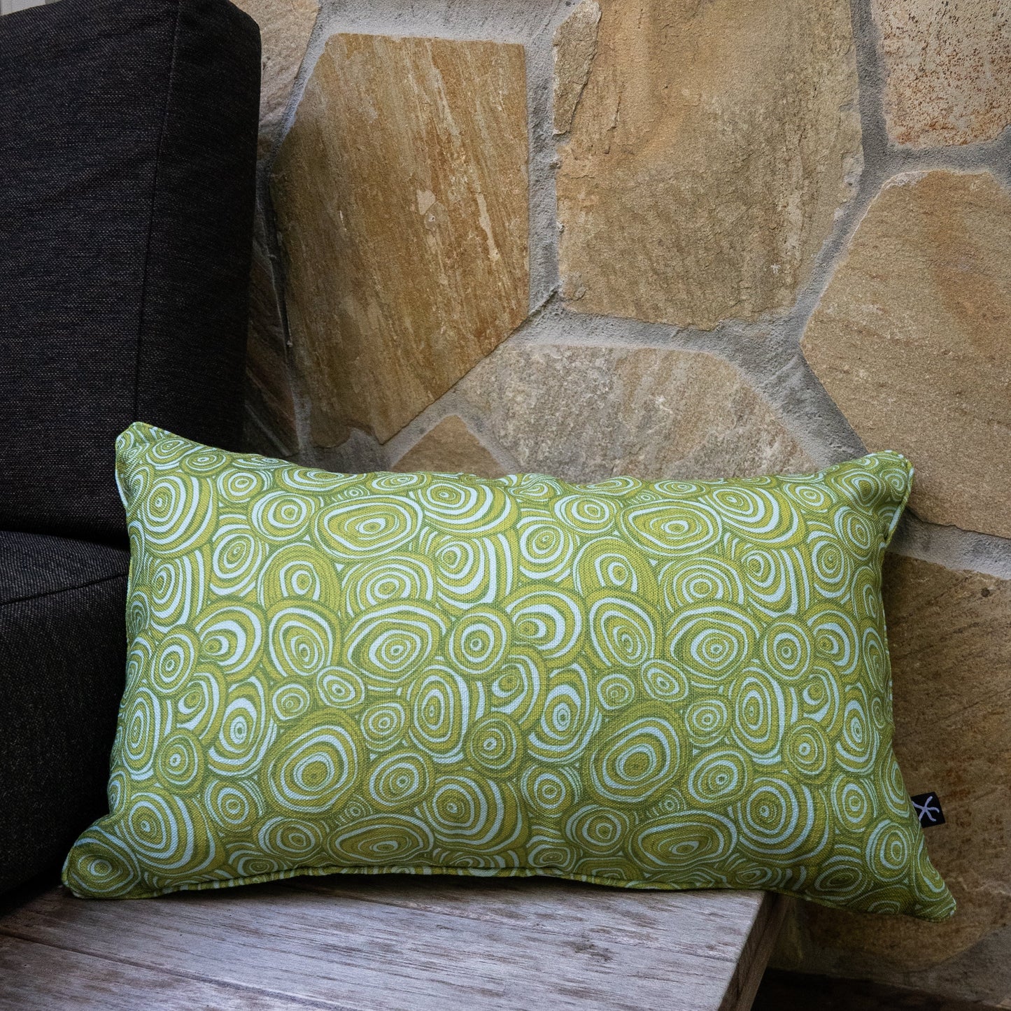 Outdoor / Indoor Cushion Cover - Growth Rings - Mangrove