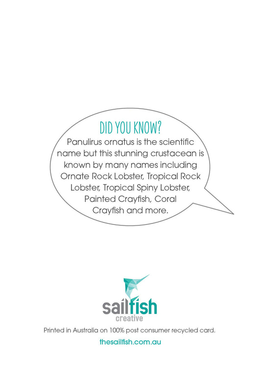 Greeting Card - Painted Cray