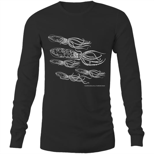 Printed to order- Unisex SQUID -  Long Sleeve T-Shirt