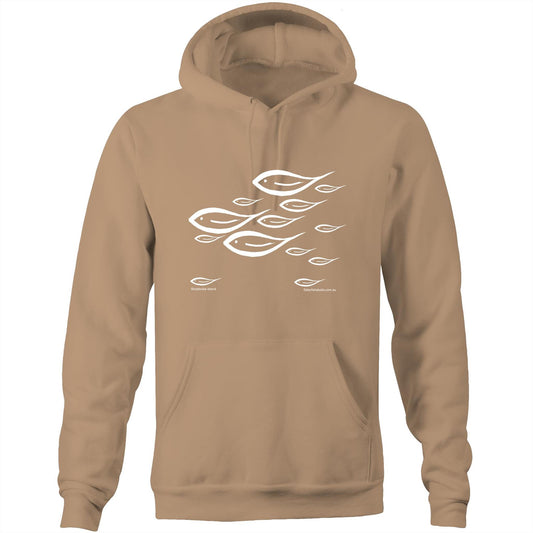 Printed to order-Unisex FISH SWIMMING - Hoodie with Pocket