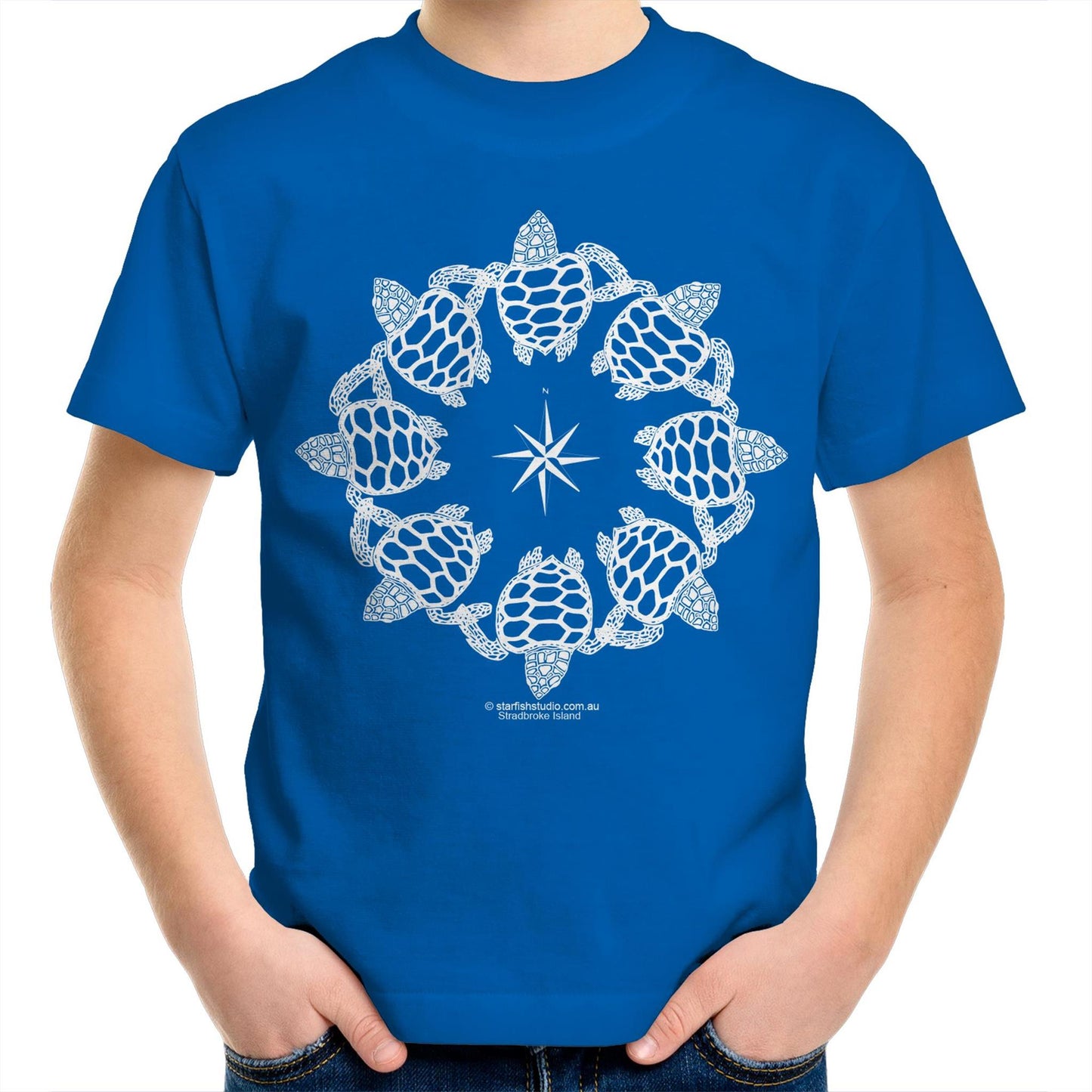 Printed to order- Kids TURTLE CIRCLE T-Shirt