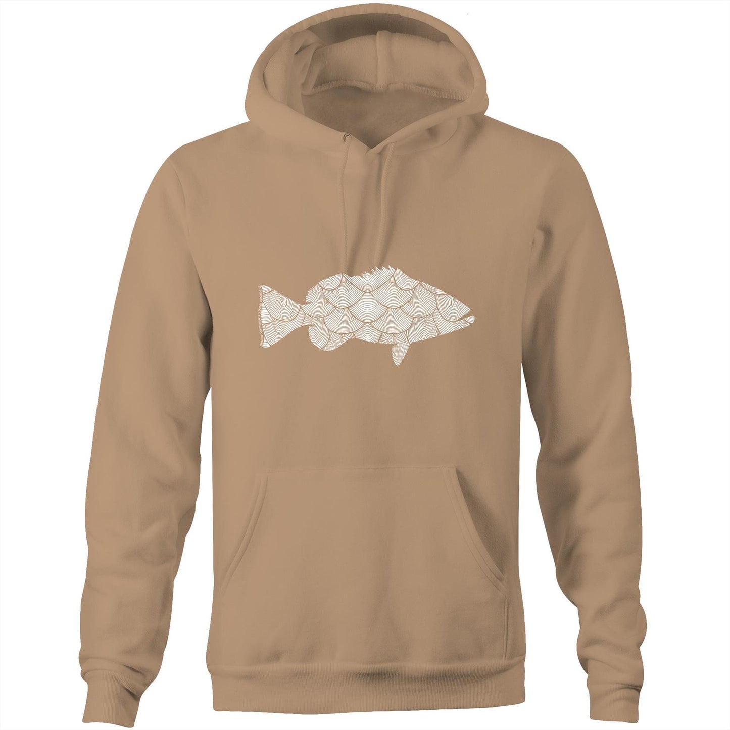 Printed to order- Unisex FISH - Hoodie with Pocket