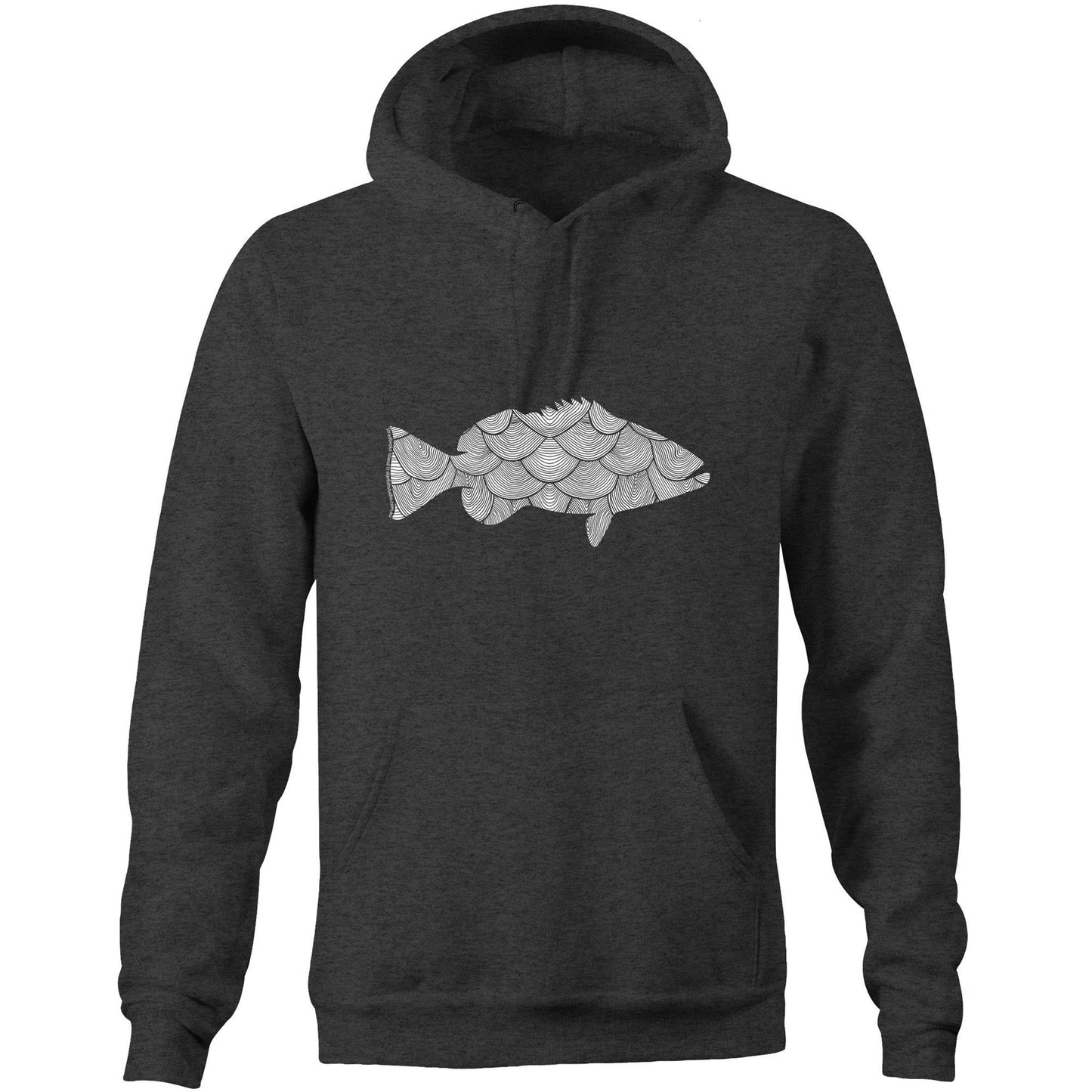 Printed to order- Unisex FISH - Hoodie with Pocket