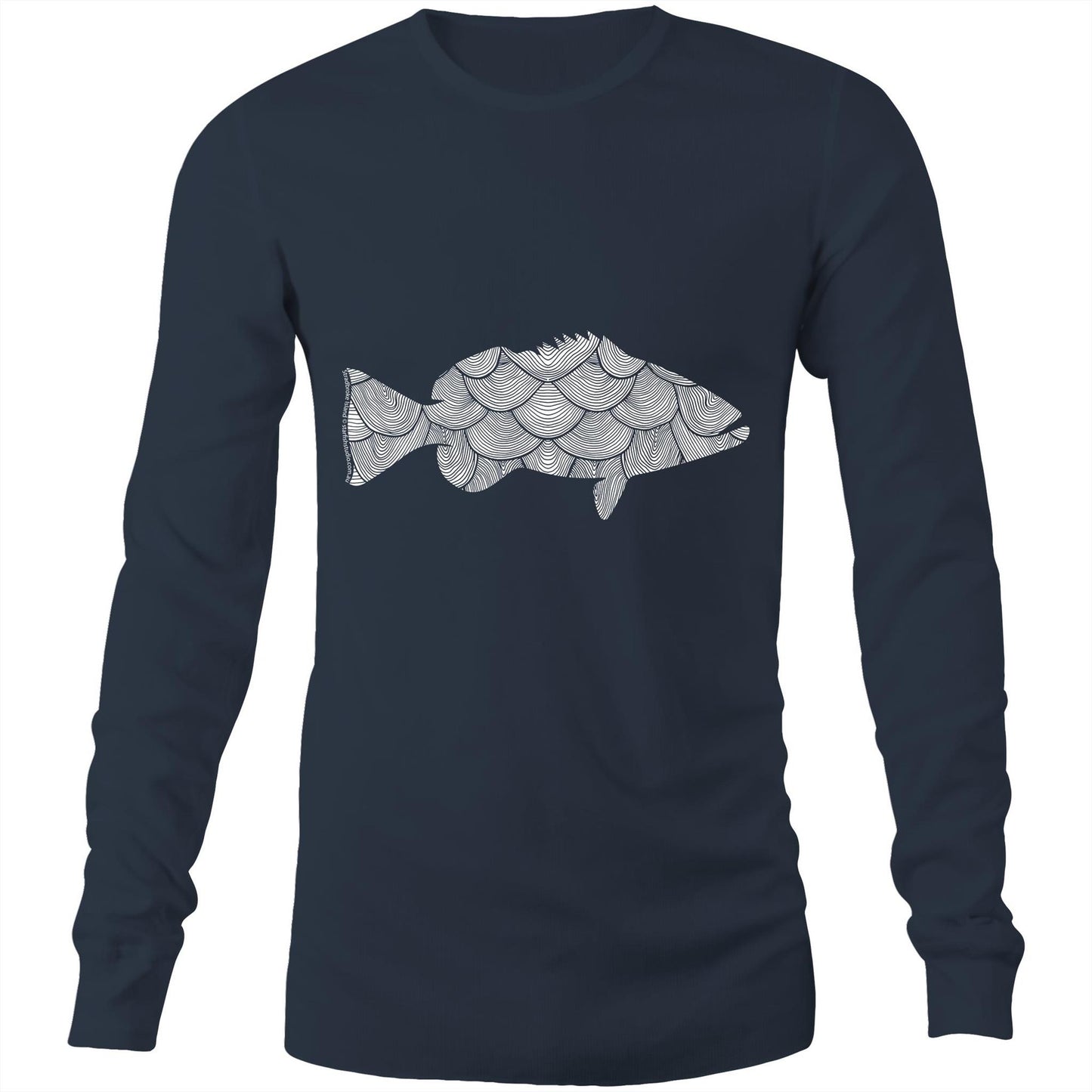 Printed to order- Unisex FISH - Long Sleeve T-Shirt