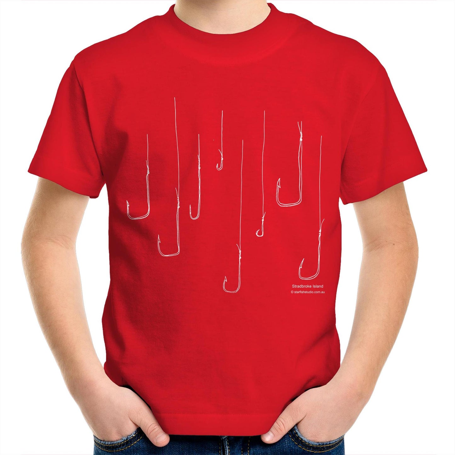 Printed to order-Kids FISH HOOKS T-Shirt