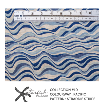 #10 Collection, Linen STRADDIE STRIPE - Meterage