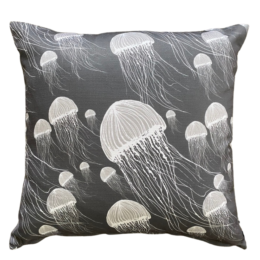 Outdoor / Indoor Cushion | Jellyfish - Driftwood