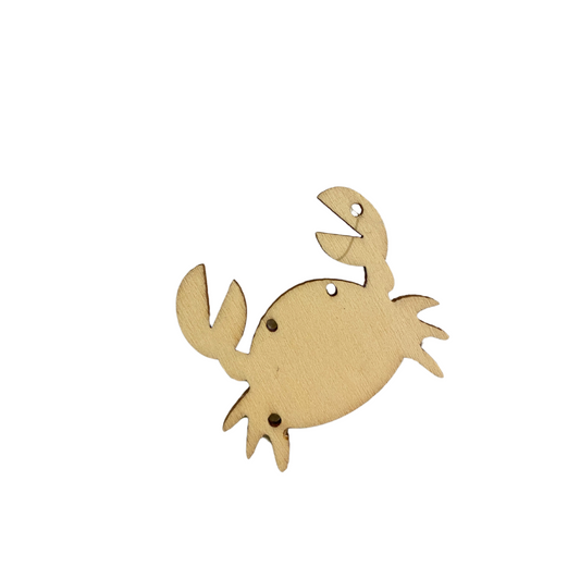 Small timber crab decoration