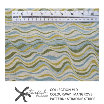 #10 Collection, Linen STRADDIE STRIPE - Meterage