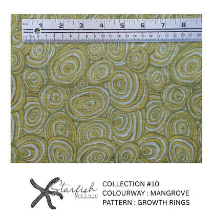 #10 Collection, Linen GROWTH RINGS - Meterage