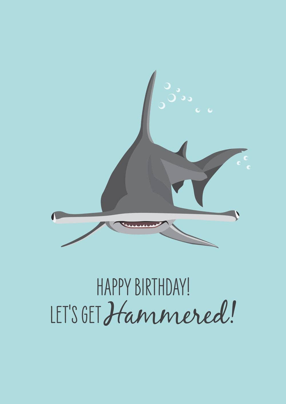 Birthday Card - Hammerhead Shark