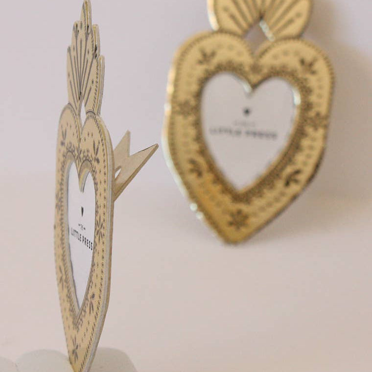 Mini Heart Frame - gold