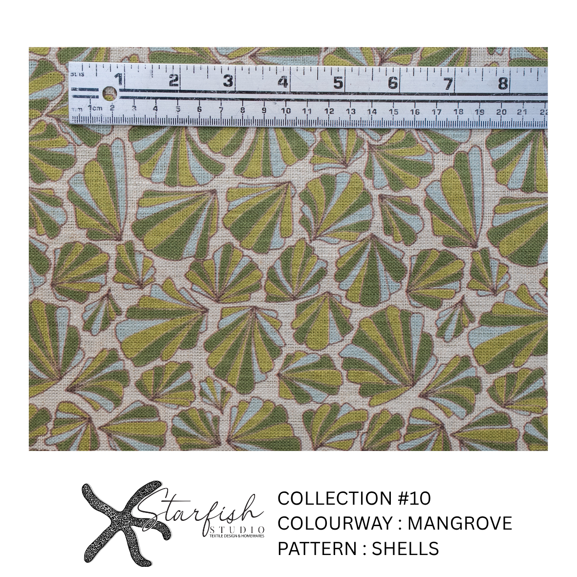 #10 Collection, Linen SHELLS - Meterage
