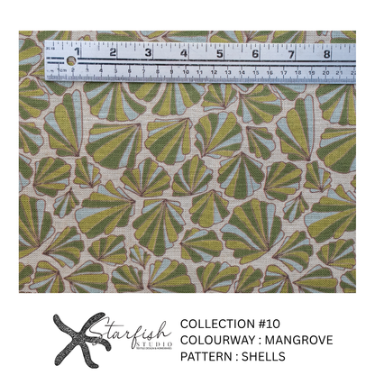 #10 Collection, Linen SHELLS - Meterage