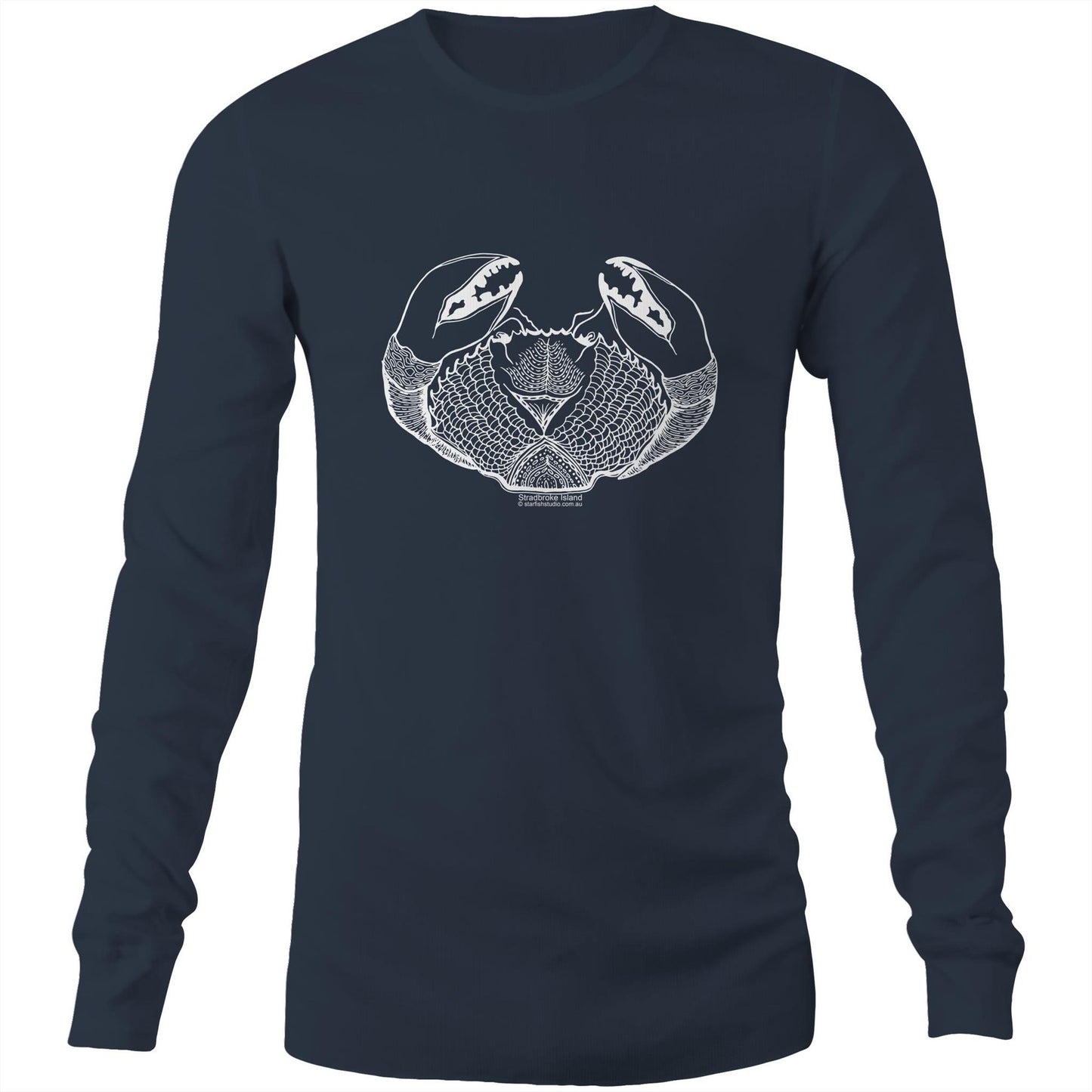 Printed to order- Unisex CRAB -  Long Sleeve T-Shirt