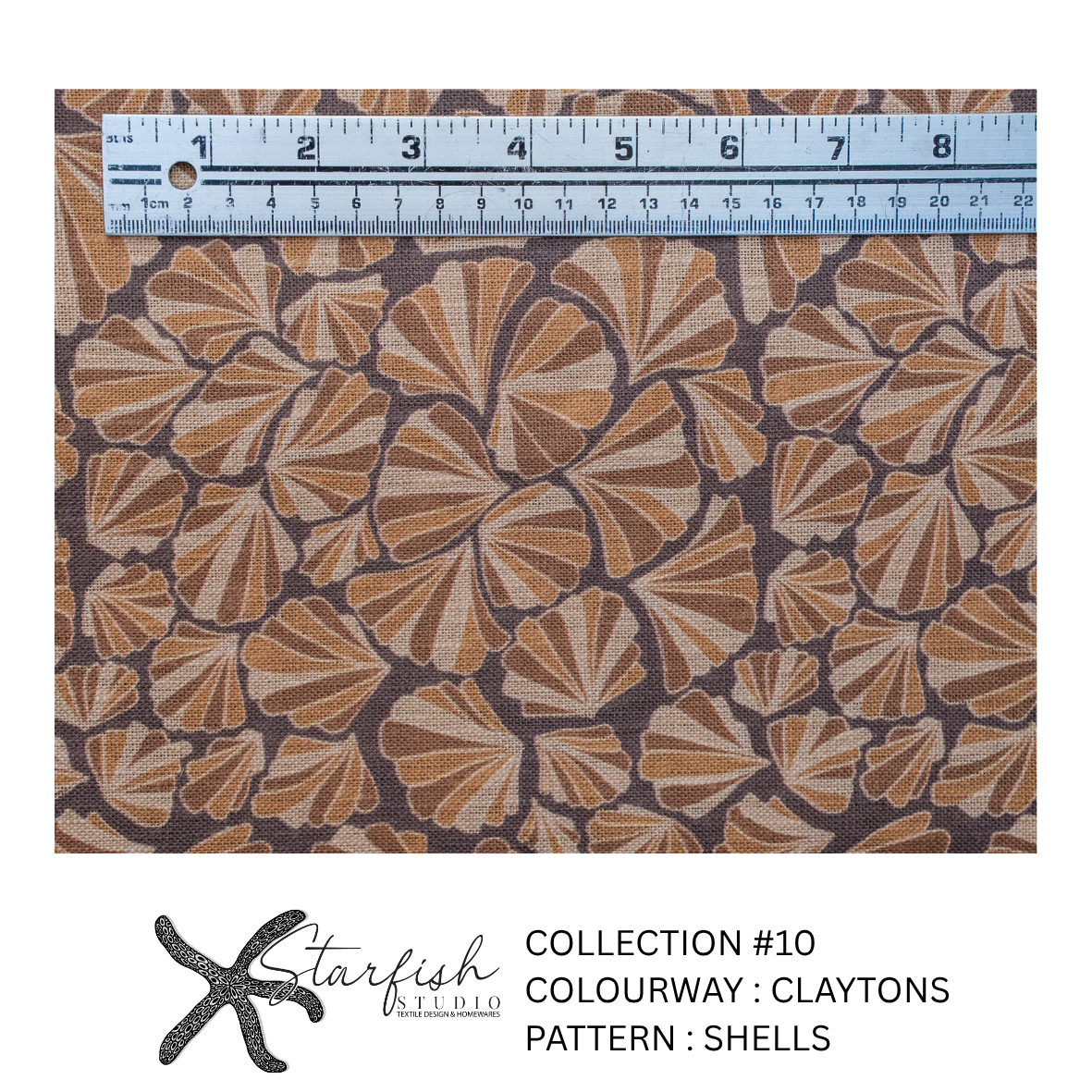 #10 Collection, Linen SHELLS - Meterage