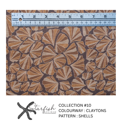 #10 Collection, Linen SHELLS - Meterage