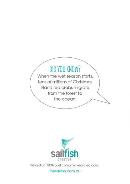 Christmas Card - Red Crab