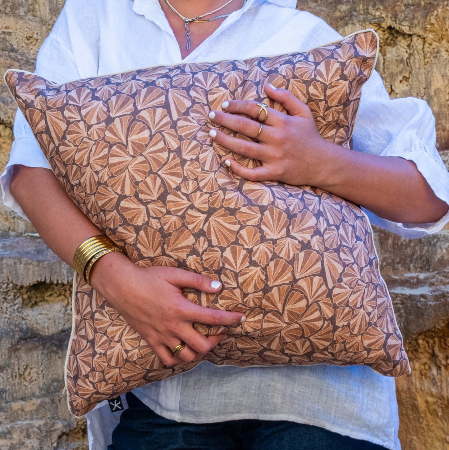 Linen Cushion Cover - Claytons - Shells