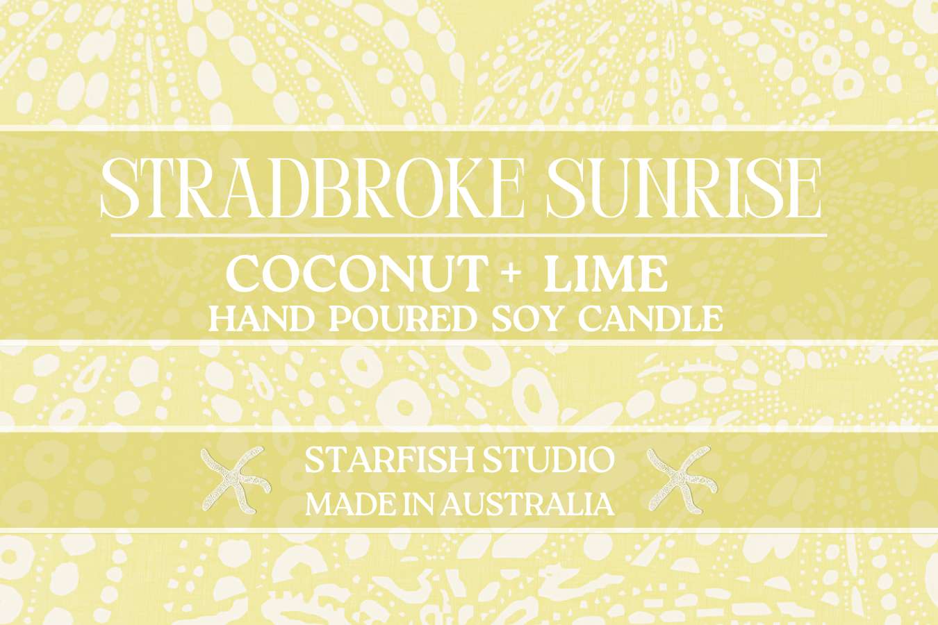 Candle - STRADBROKE SUNRISE - Coconut +Lime