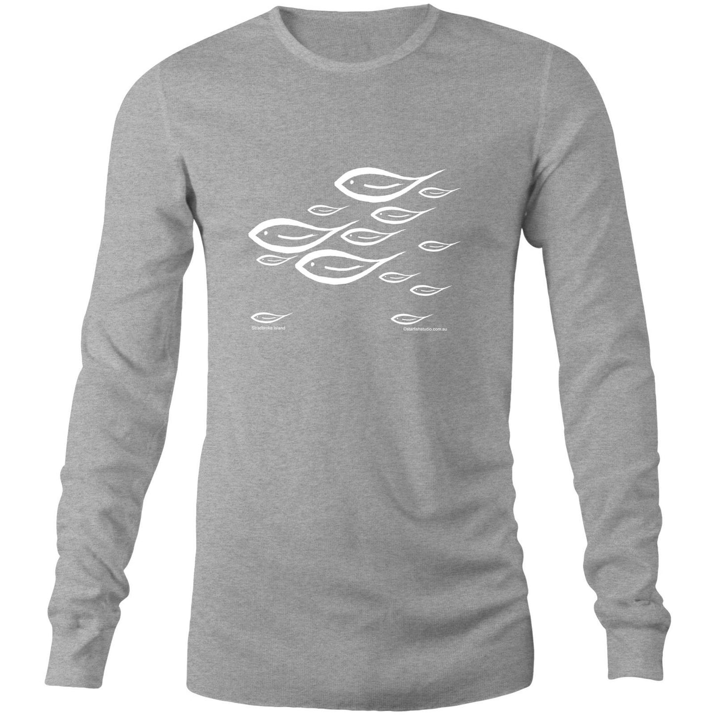 Printed to order-Unisex FISH SWIMMING -  Long Sleeve T-Shirt