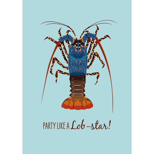 Greeting Card - Painted Cray