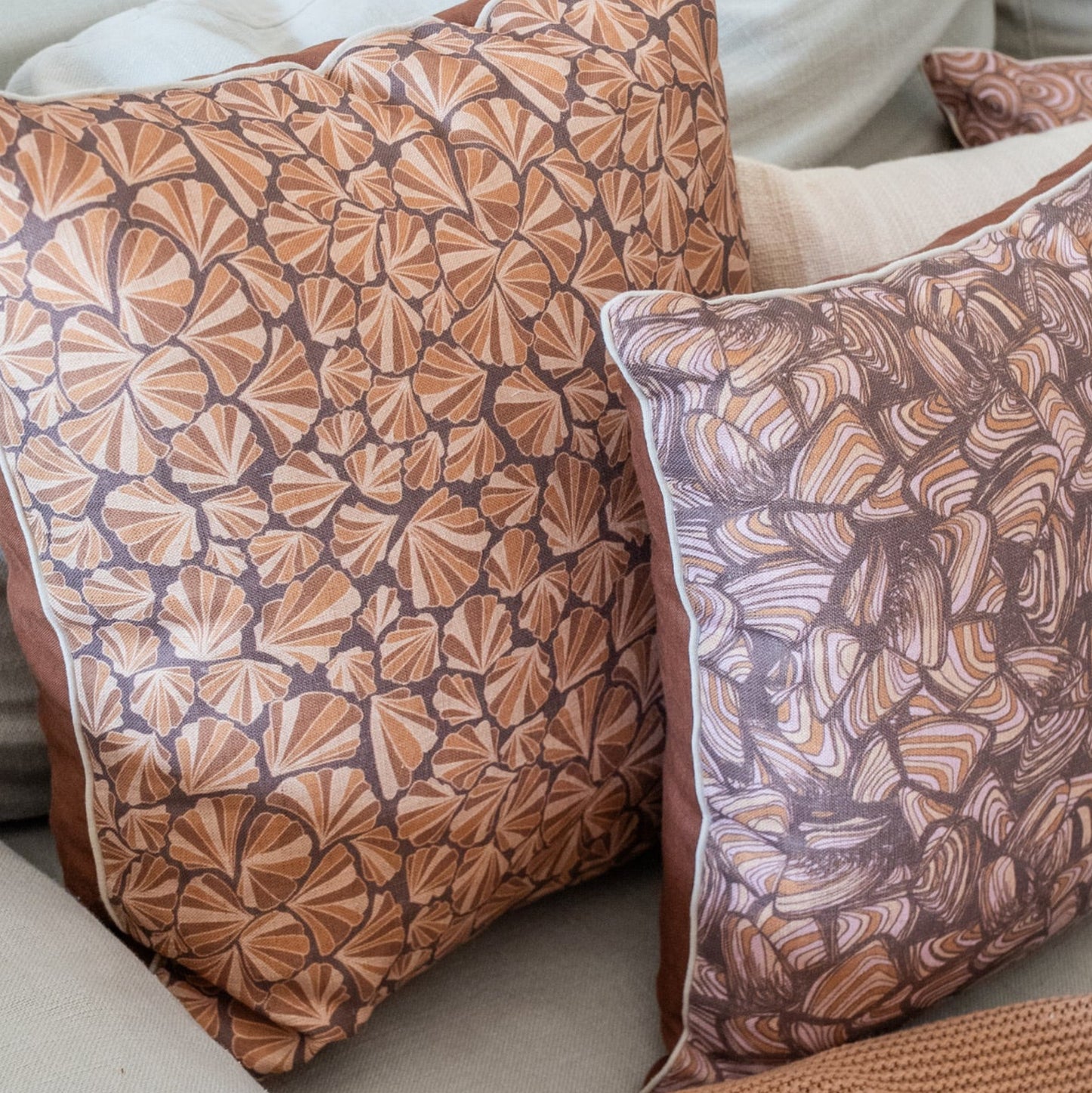 Linen Cushion Cover - Claytons - Shells