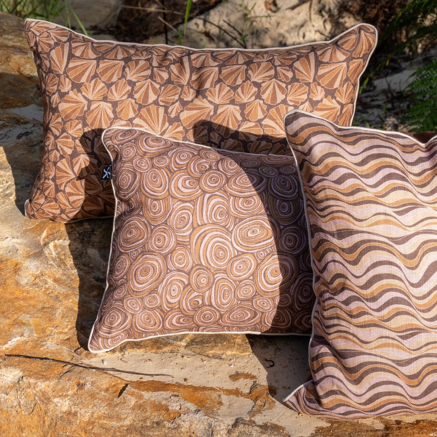 Linen Cushion Cover - Claytons - Growth Rings