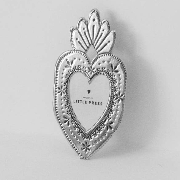 Mini Heart Frame - silver