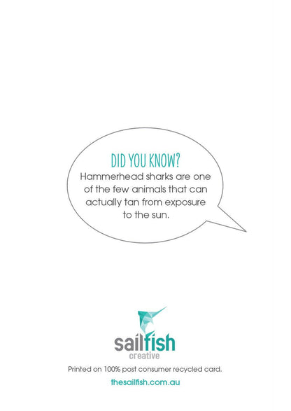 Birthday Card - Hammerhead Shark