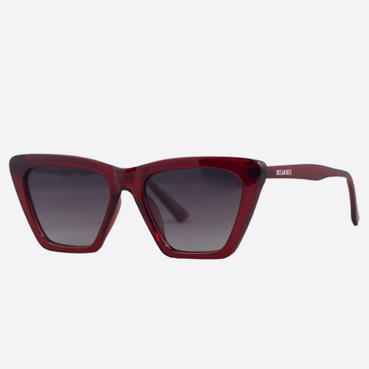 OCEANIDES POLARISED SUNGLASSES - PERSE RED PURPLE CRYSTAL