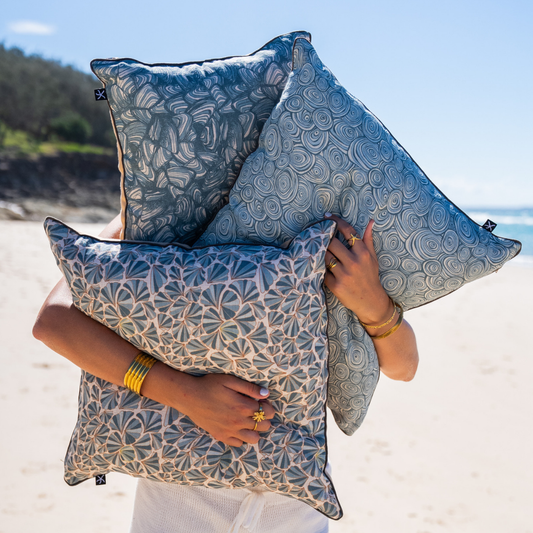 Linen Cushion Cover - Frenchmans - Shells