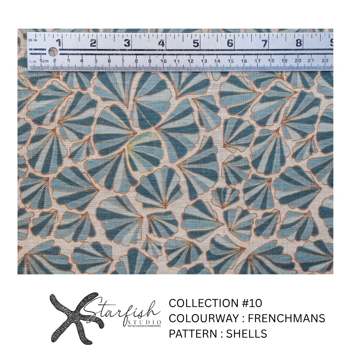 #10 Collection, Linen SHELLS - Meterage