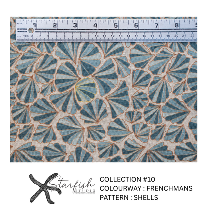 #10 Collection, Linen SHELLS - Meterage