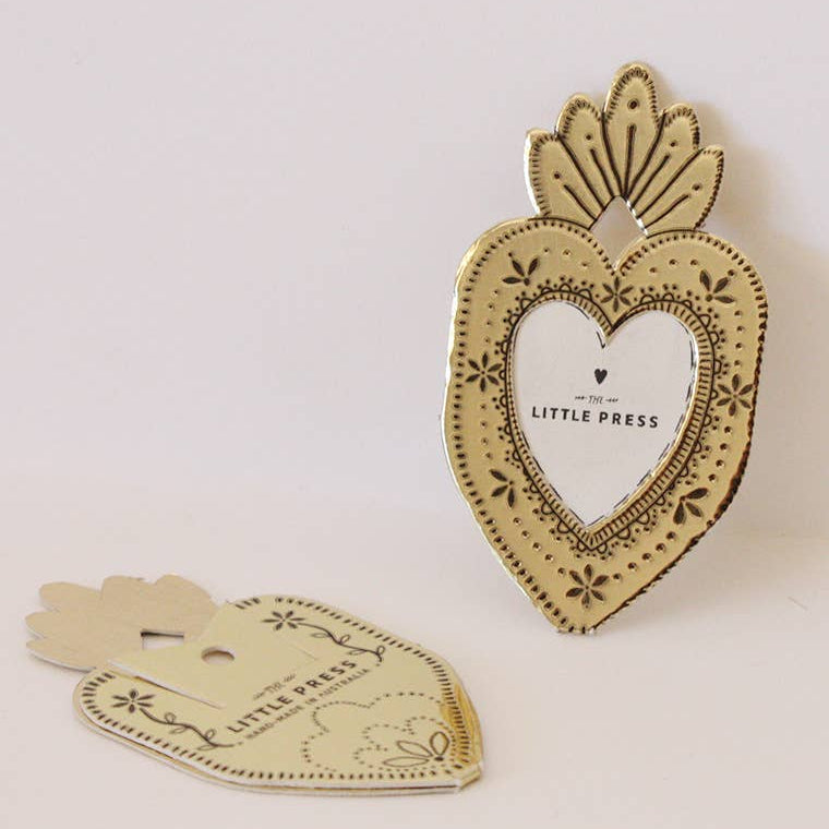 Mini Heart Frame - gold