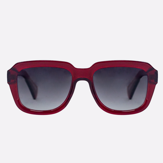 OCEANIDES POLARISED SUNGLASSES- PETREA CRYSTAL RED