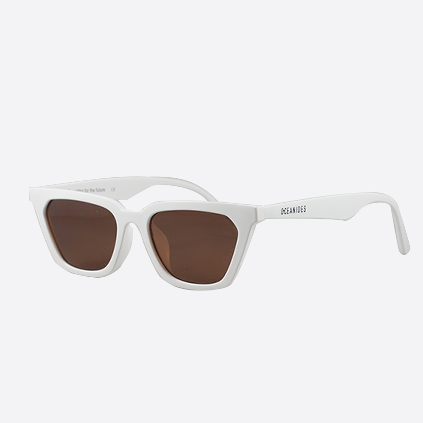 OCEANIDES POLARISED SUNGLASSES- ETNA SHINY WHITE