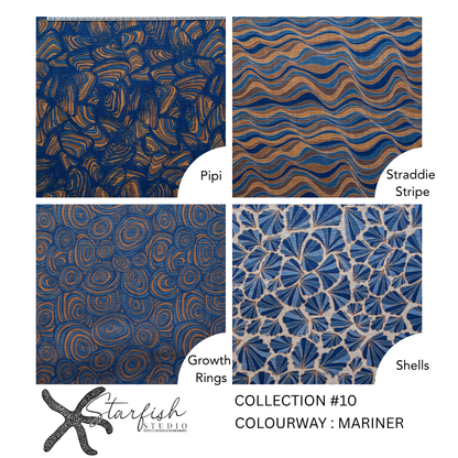 #10 Collection, Linen SHELLS - Meterage