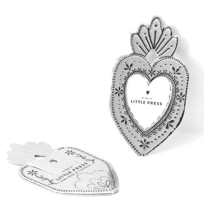 Mini Heart Frame - silver